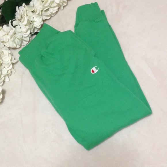 Champion Reverse Weave Light Green Jogger Sweatpants - Picture 1 of 8